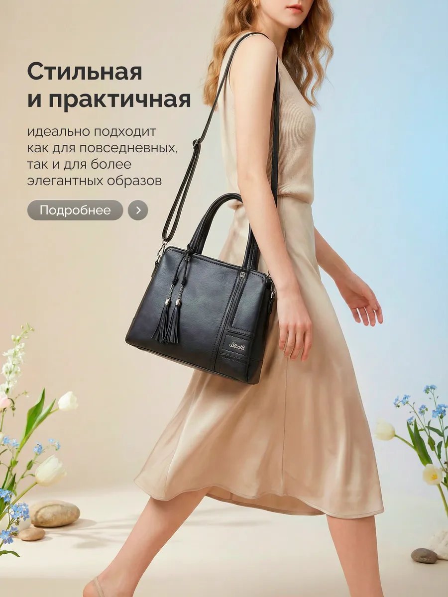 Сумка кросс-боди ЛАВКА СУМОК экокожа черный купить,NaN