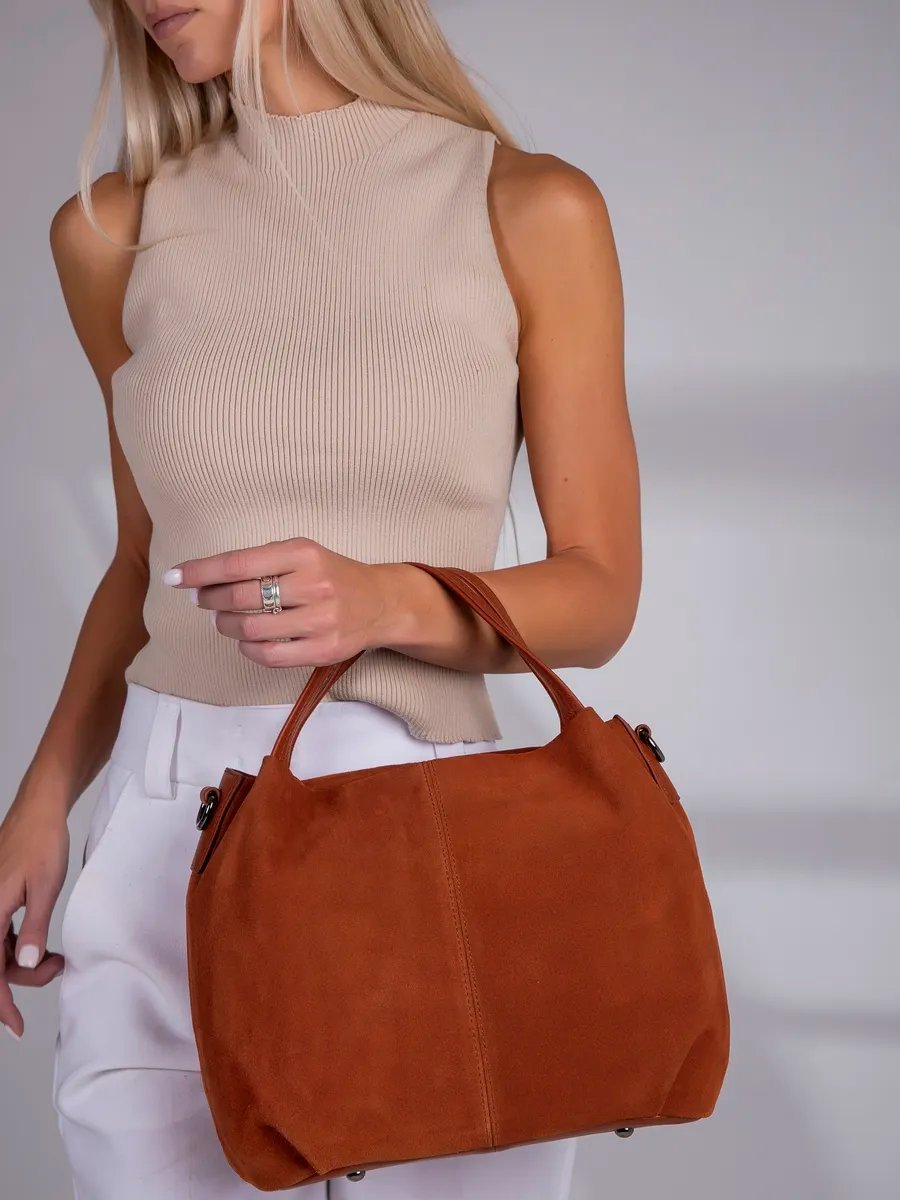 Сумка шоппер MATASSA текстиль коричневый купить,NaN