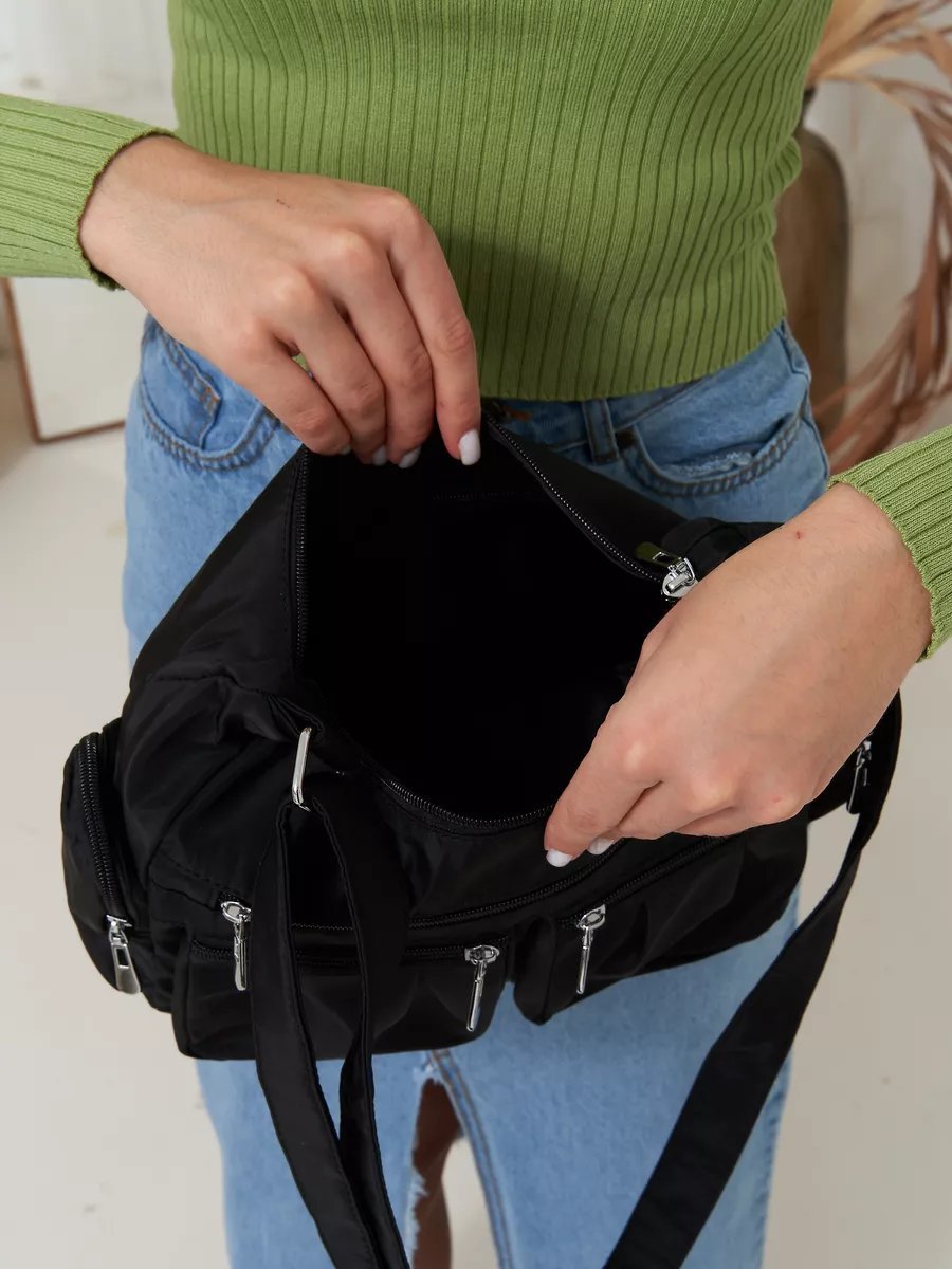 Сумка кросс-боди Your Miracle нейлон серый купить,NaN