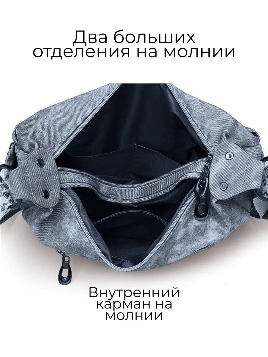Мини-сумка ToteTrend экокожа синий купить,NaN