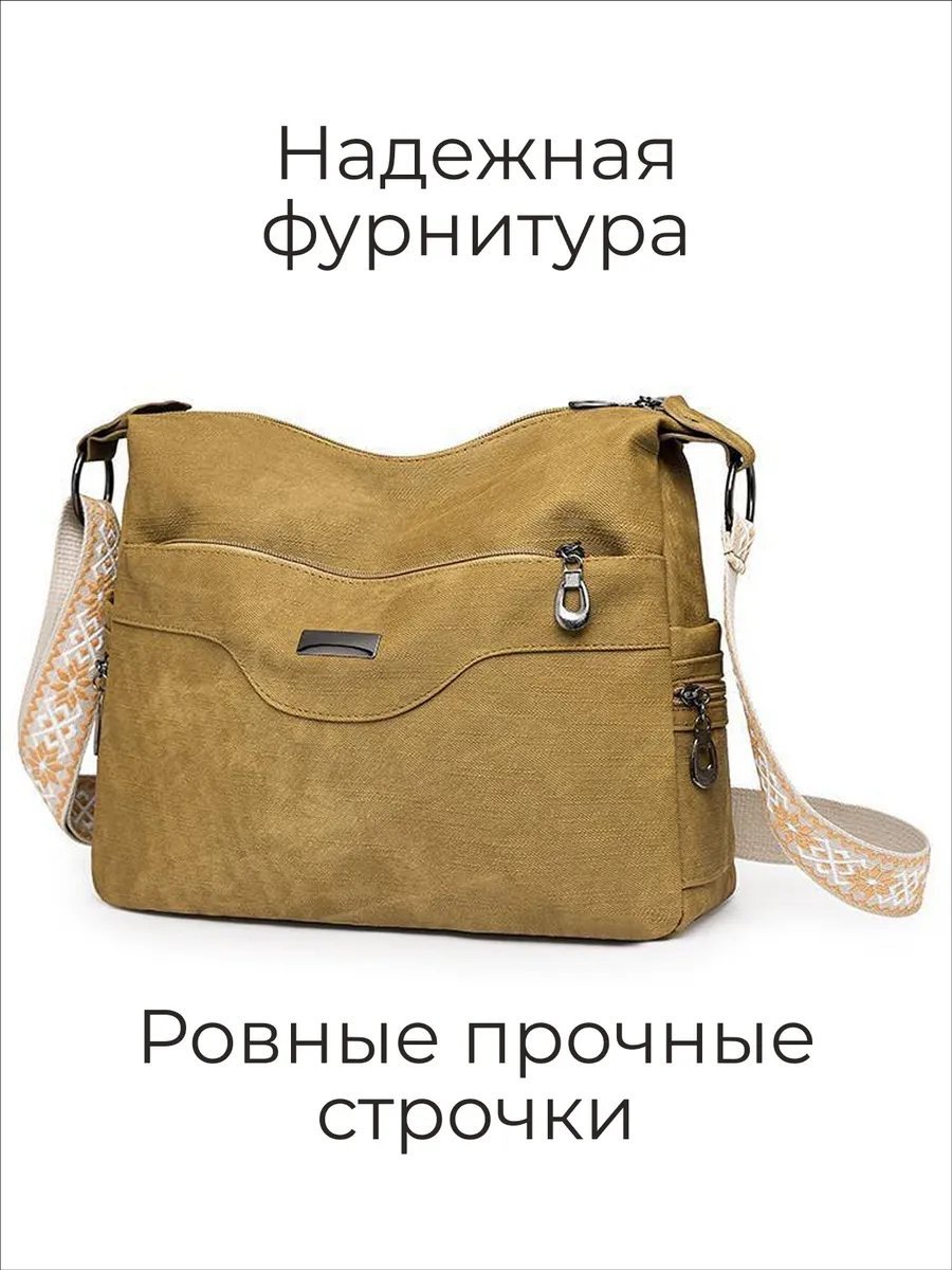 Мини-сумка ToteTrend экокожа желтый купить,NaN