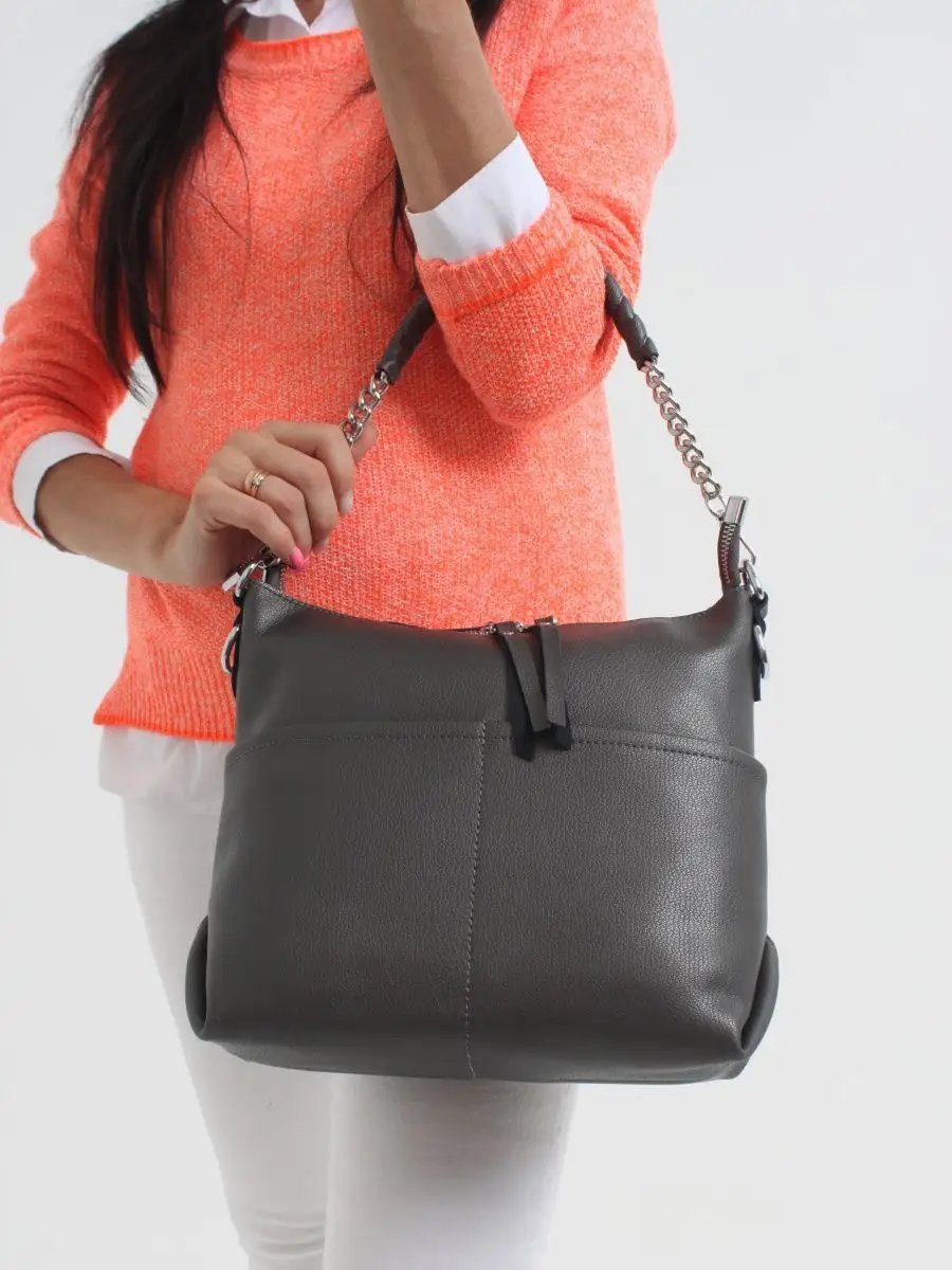 Клатч FoxesBag текстиль серый купить,NaN