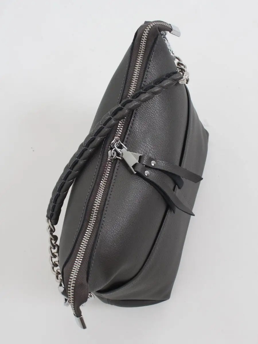 Клатч FoxesBag текстиль серый купить,NaN