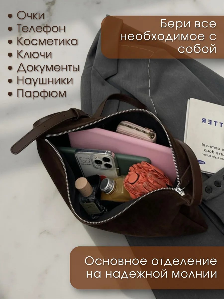 Сумка кросс-боди MUSHROOM экокожа коричневый купить,NaN
