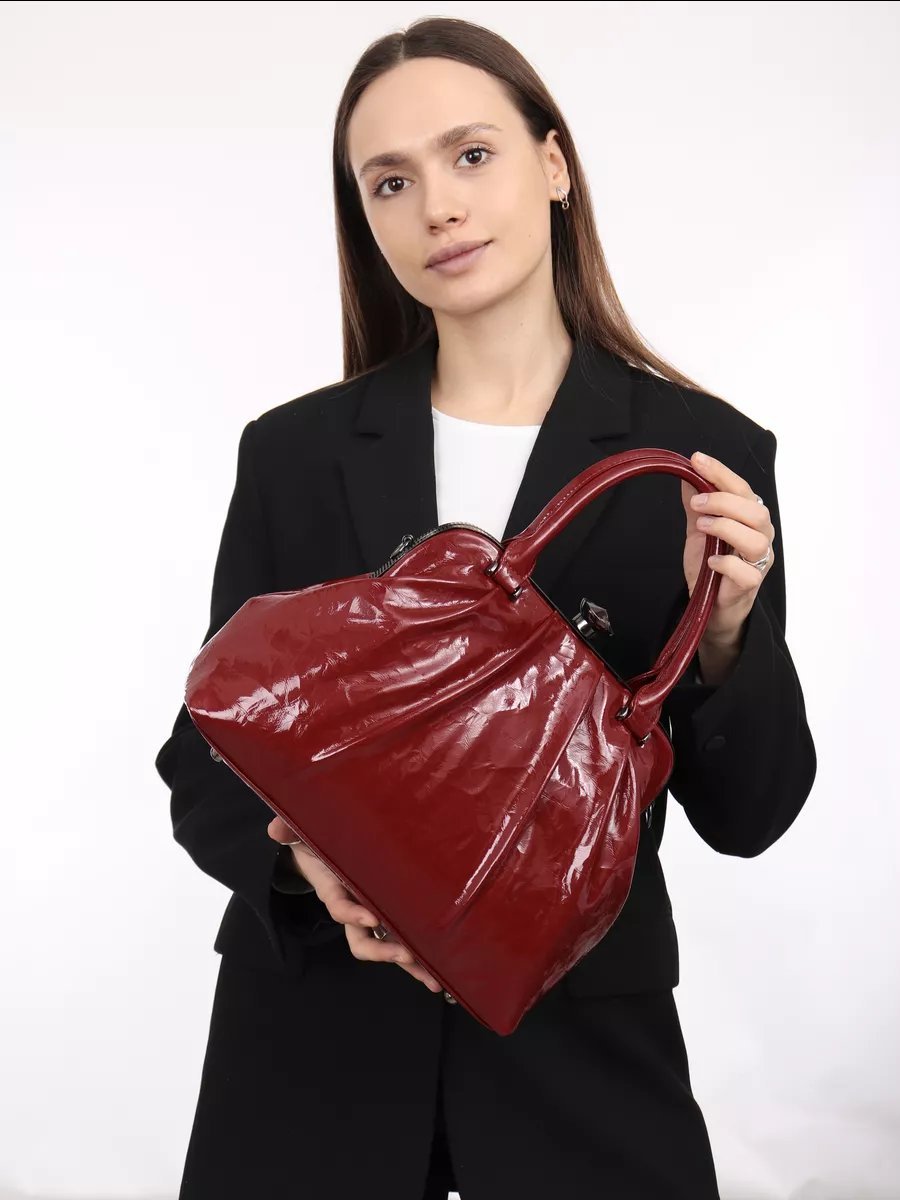 Мини-сумка Milagelin текстиль красный купить,NaN