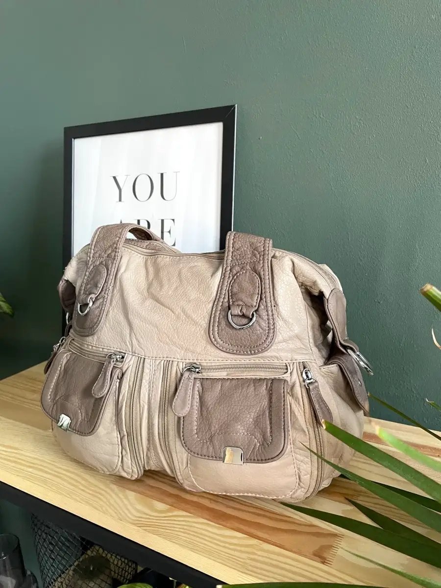 Сумка тоут MONBAG экокожа бежевый купить,NaN