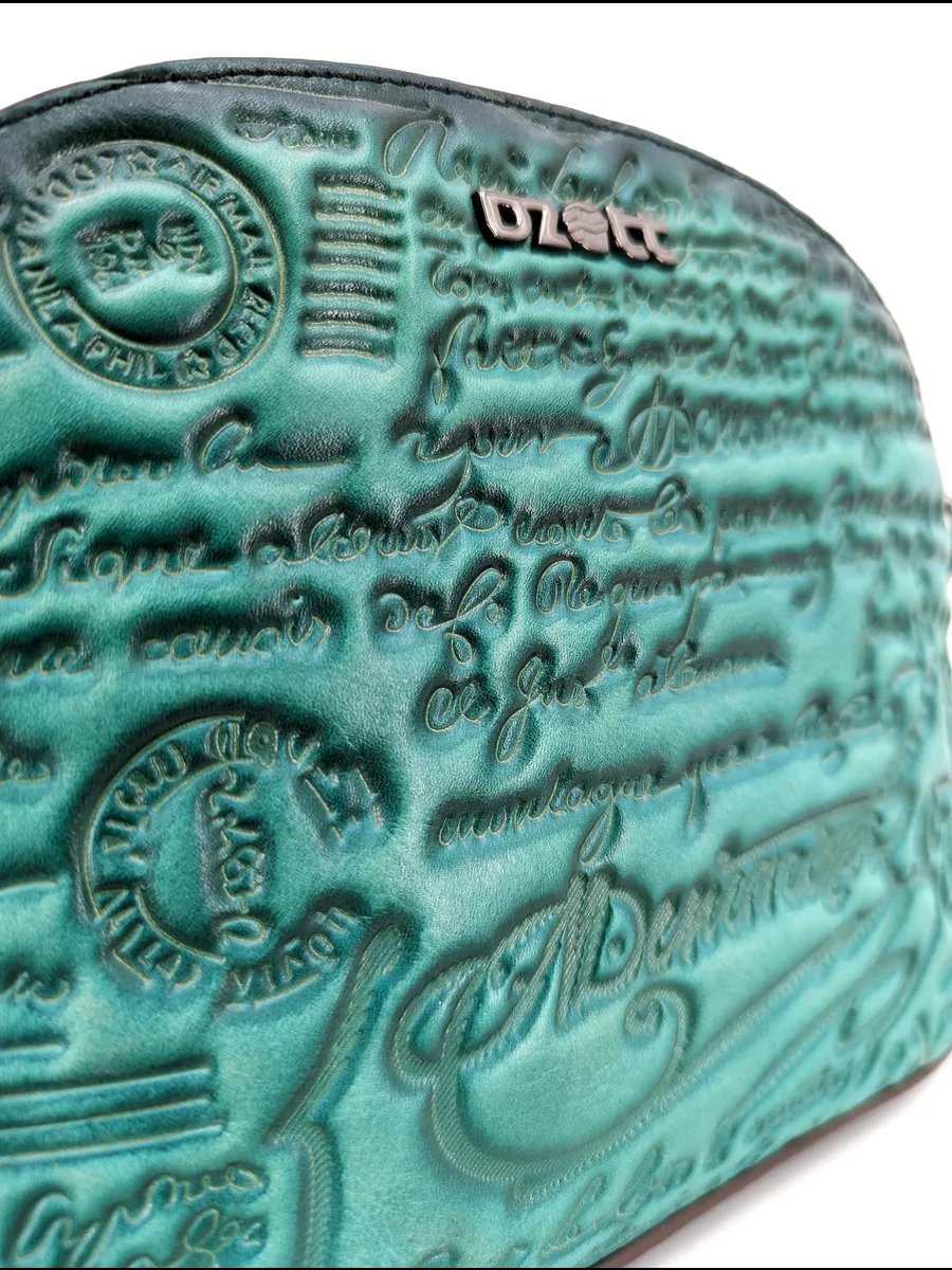 Сумка кросс-боди Dzett натуральная кожа зеленый купить,NaN