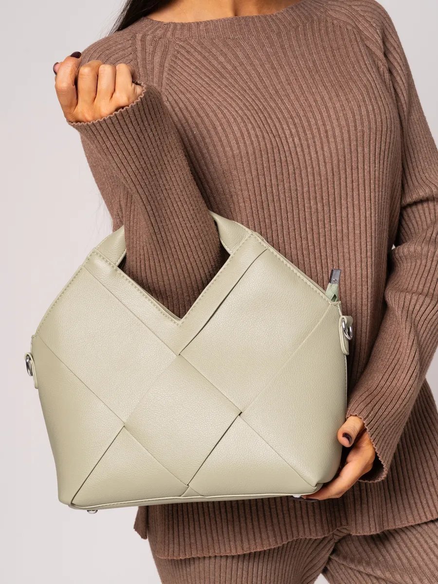 Сумка кросс-боди MiniBags экокожа зеленый купить,NaN