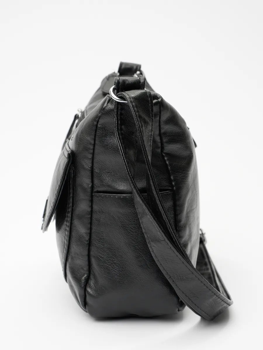 Сумка багет Lady bags экокожа черный купить,NaN