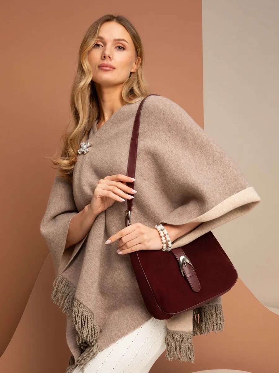 Сумка хобо Donna Daniella натуральная кожа красный купить,NaN