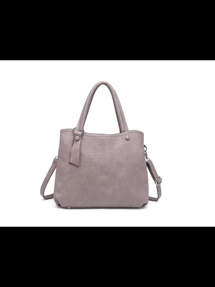 Сумка кросс-боди MiniBags экокожа серый купить,NaN