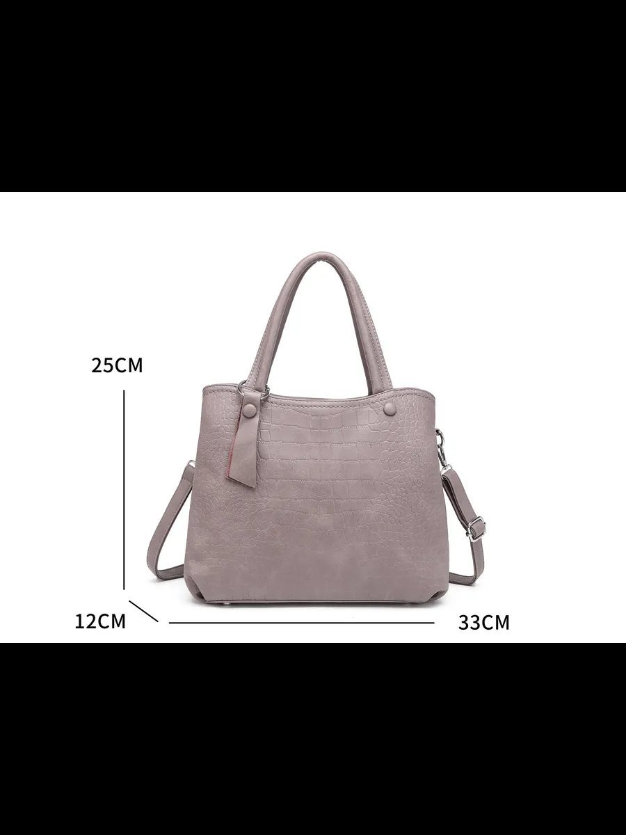 Сумка кросс-боди MiniBags экокожа серый купить,NaN
