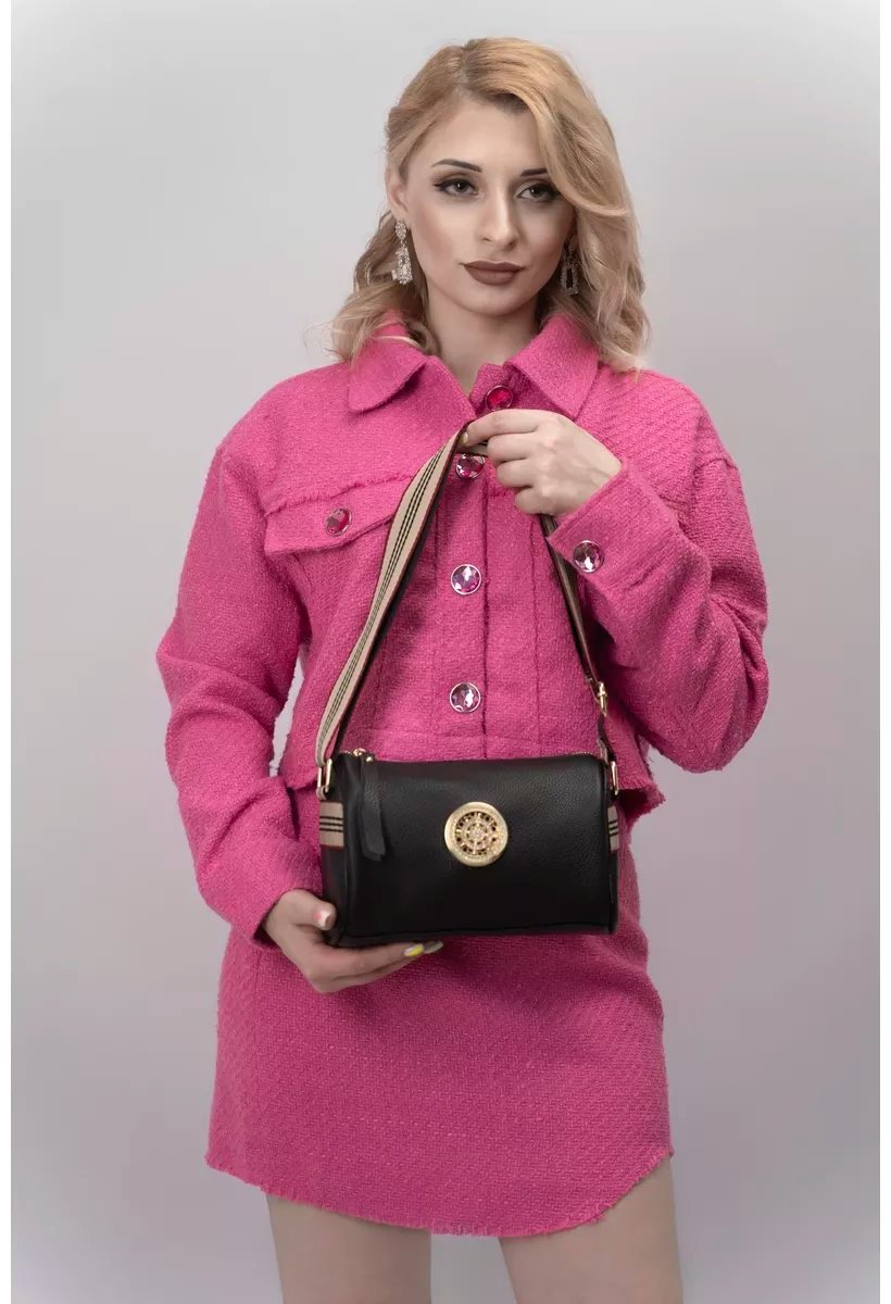 Сумка кросс-боди STLY&LEATHER натуральная кожа черный купить,NaN