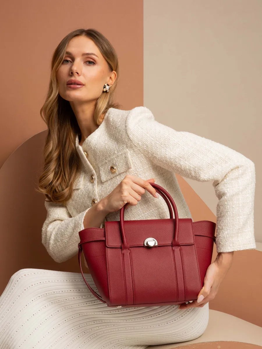 Сумка тоут Donna Daniella натуральная кожа красный купить,NaN
