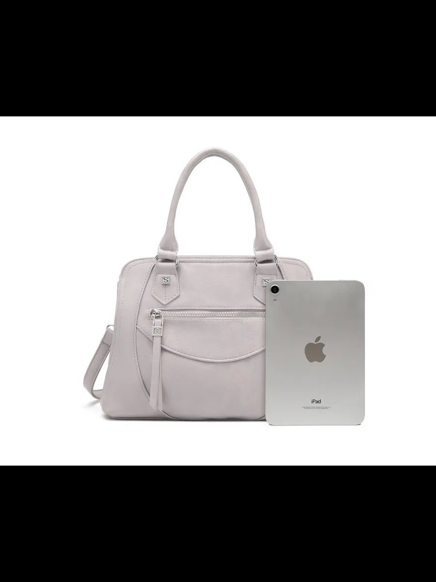 Сумка кросс-боди MiniBags экокожа серый купить,NaN