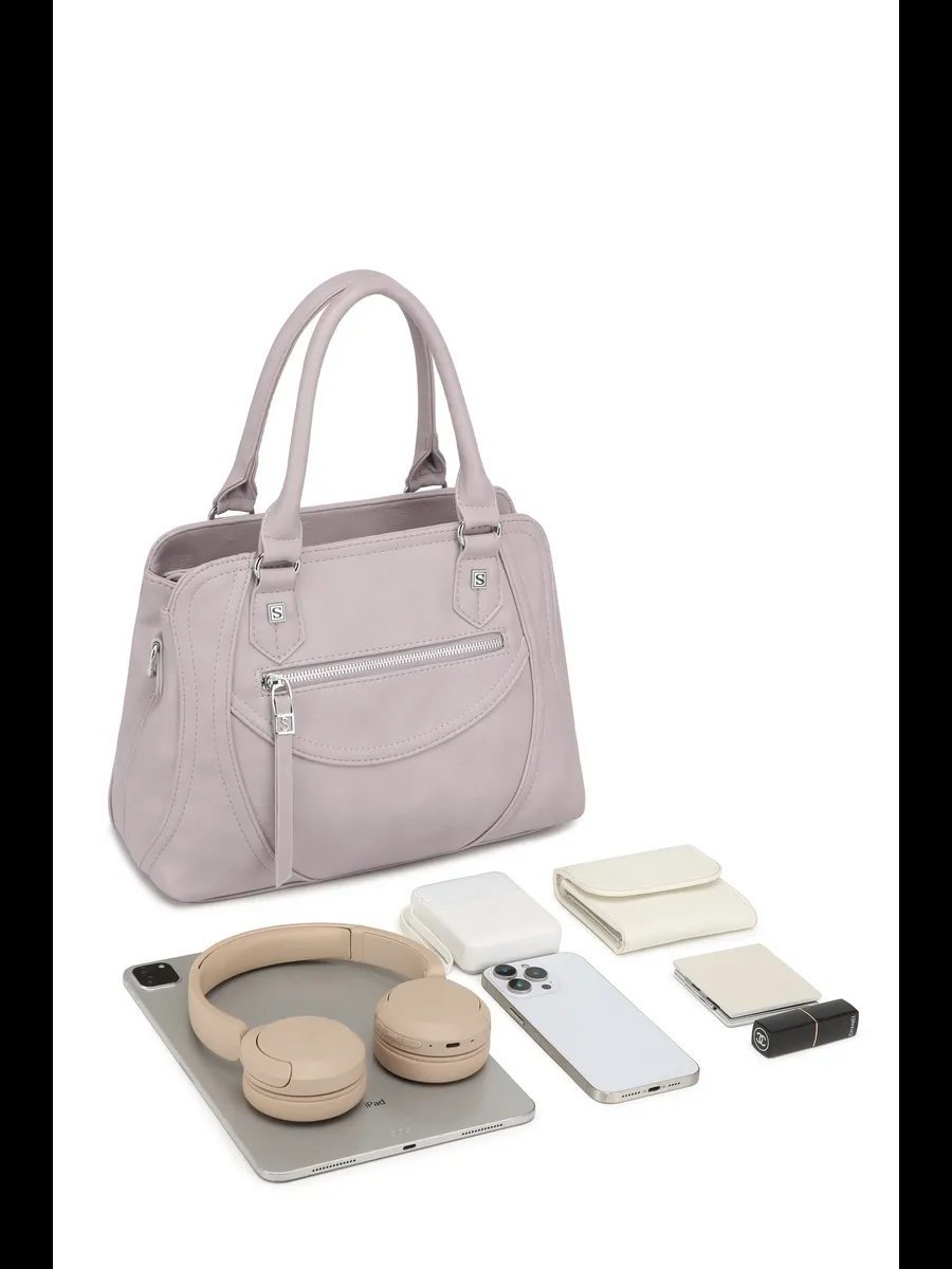 Сумка кросс-боди MiniBags экокожа серый купить,NaN
