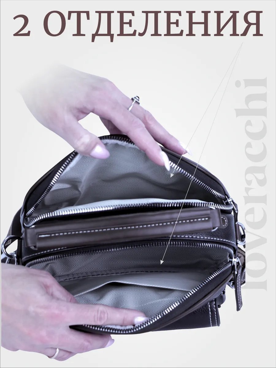 Сумка кросс-боди Simple Wallets экокожа черный купить,NaN