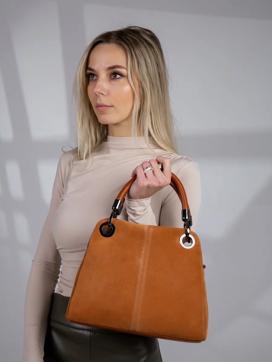 Сумка шоппер MATASSA текстиль коричневый купить,NaN