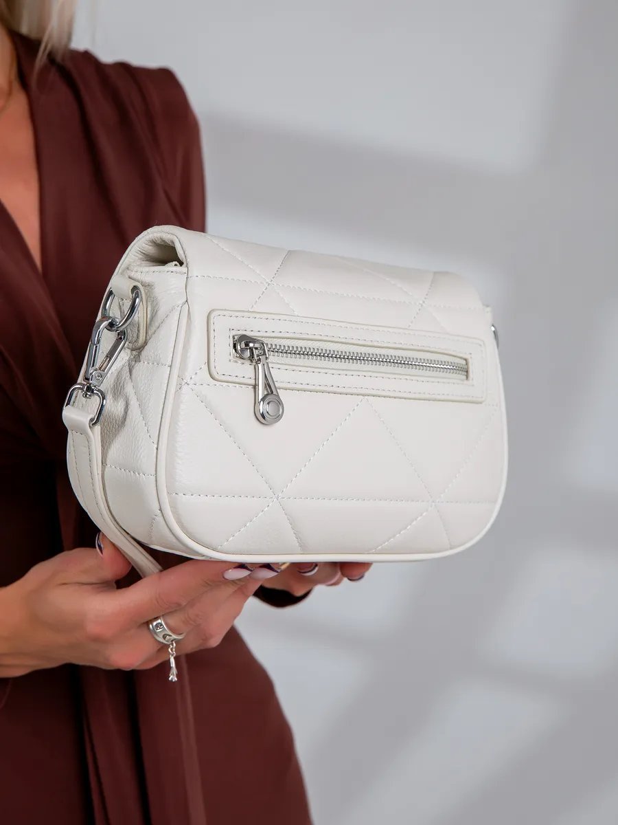 Мини-сумка MATASSA натуральная кожа бежевый купить,NaN