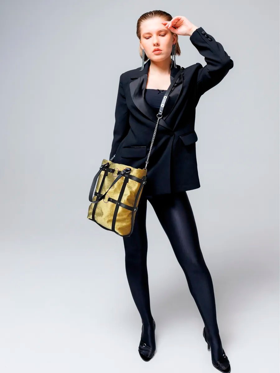 Сумка кросс-боди BECAUSE BAGS натуральная кожа черный купить,NaN