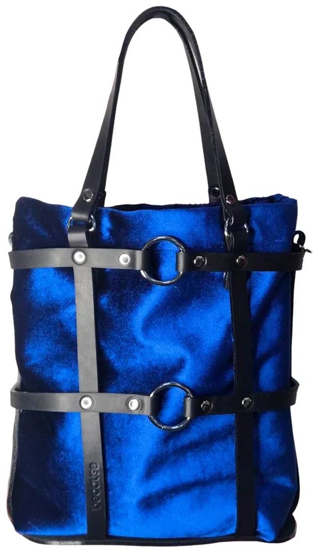 Сумка кросс-боди BECAUSE BAGS натуральная кожа синий купить,NaN