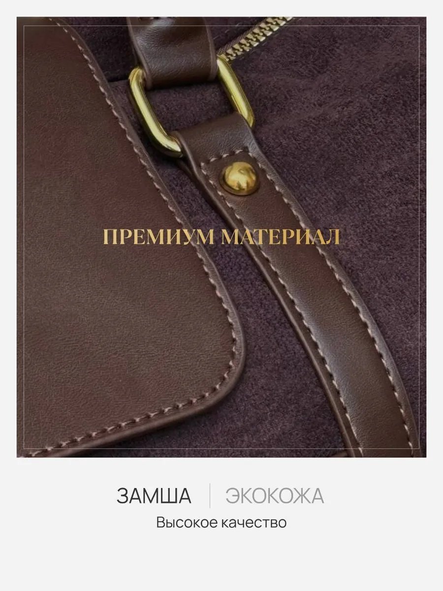 Мини-сумка Forum city экокожа коричневый купить,NaN