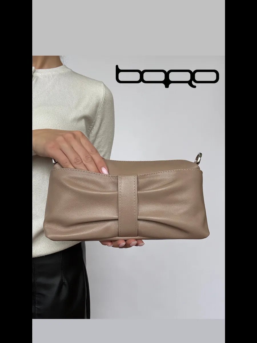 Клатч Baro натуральная кожа коричневый