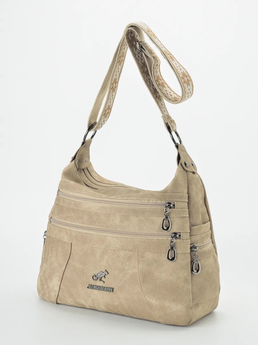 Мини-сумка ToteTrend экокожа бежевый