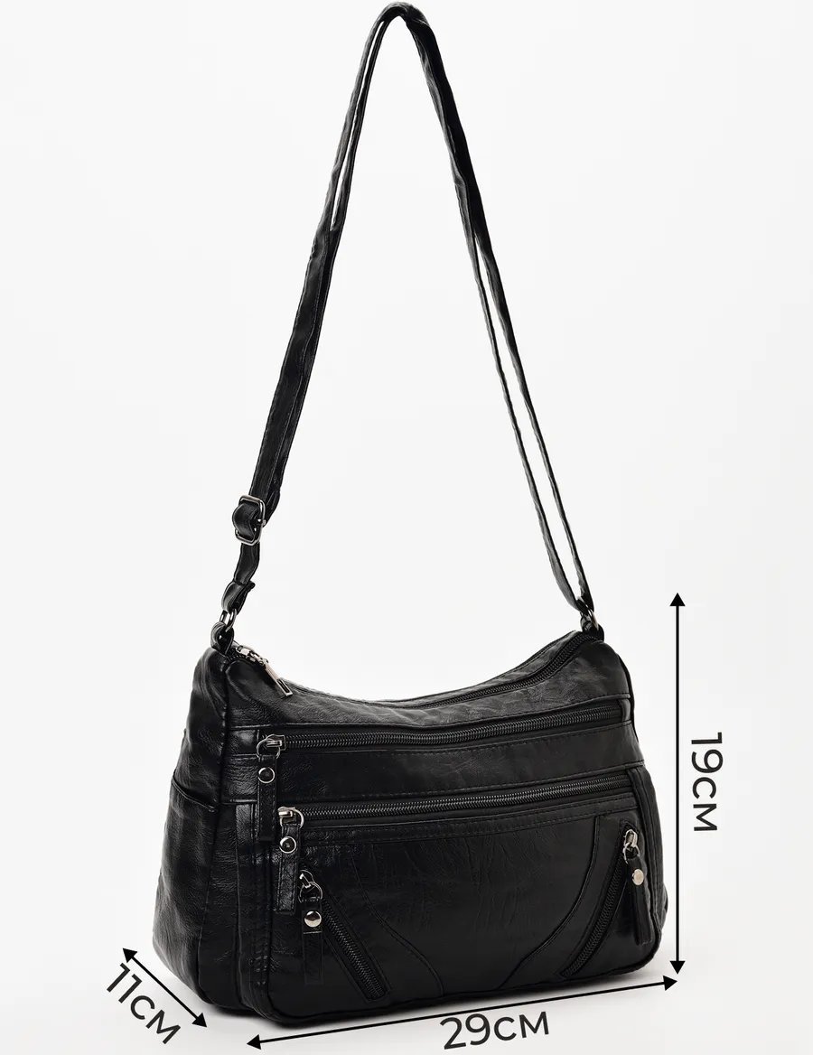 Сумка кросс-боди ToteTrend экокожа черный