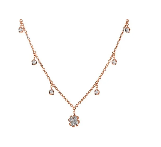 Колье Crivelli 234-5181-4835-P розовое золото 35см 4.5гр купить,NaN