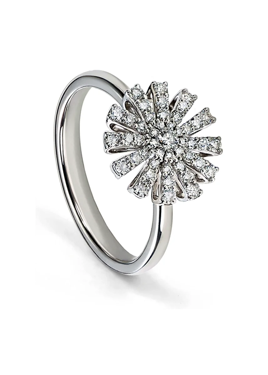 Кольцо Damiani 20072753 белое золото 16.8р 3.4гр  купить,2550000