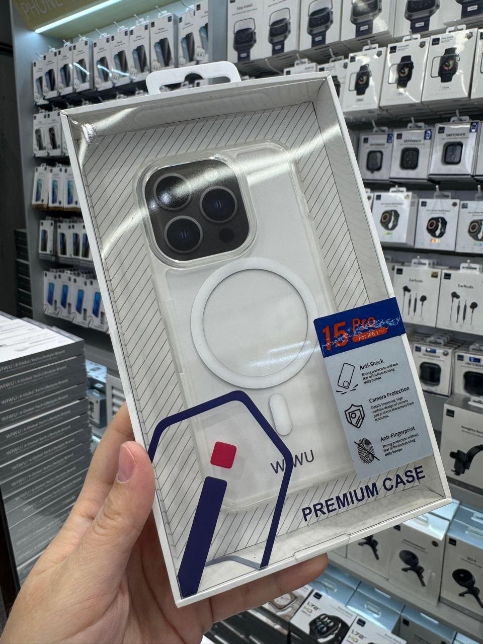 Чехол WIWU для Apple iPhone 15 Pro прозрачный - ForteMarket Чехол WIWU для Apple iPhone 15 Pro прозрачный купить,983