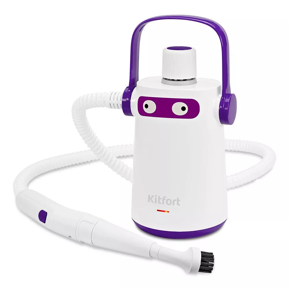 Пароочиститель Kitfort KT-9109-1 бело-фиолетовый