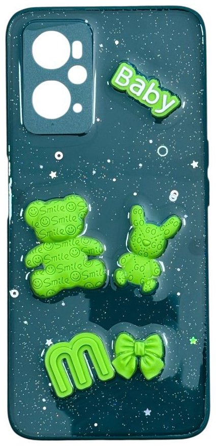 Чехол для OPPO A96 зеленый купить,992
