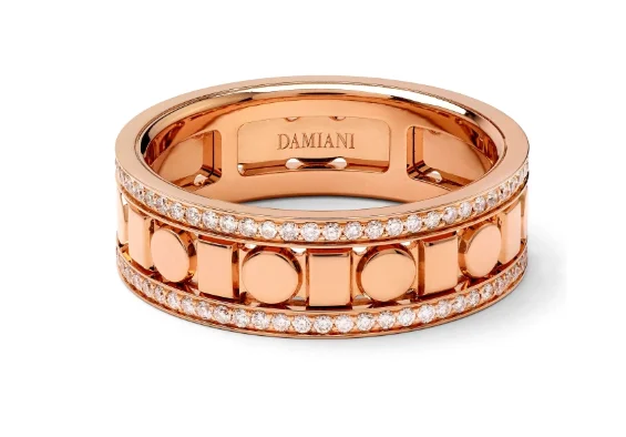 Кольцо Damiani Belle Epoque Reel 20093835 розовое золото 19.8р вес 6.2гр купить,NaN