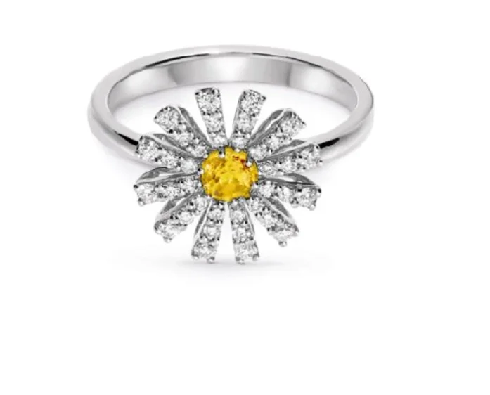 Кольцо Damiani Margherita 20114971 белое золото 16.8р вес 3.9гр купить,2390000