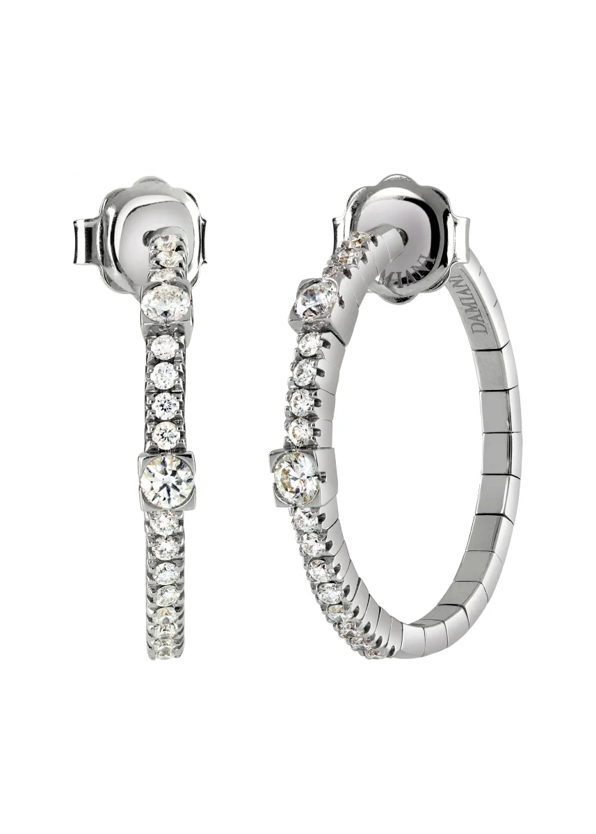 Серьги Damiani Notte Di San Lorenzo 20085829 белое золото 6.4гр купить,3165000
