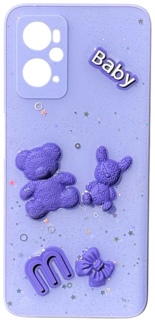 Чехол для OPPO A96 сиреневый купить,992
