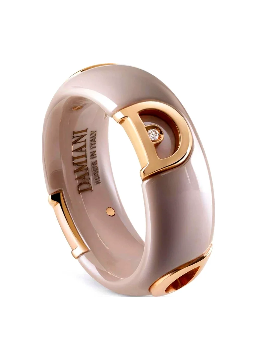 Кольцо Damiani D.Icon 20087260 розовое золото 10р 1.6гр купить,NaN