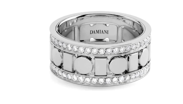 Кольцо Damiani Belle Epoque Reel 20093953 белое золото 16.2р вес 8.8гр купить,4010000