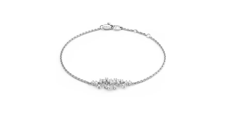 Браслет Damiani Mimosa 20104950 белое золото 17см 4.15гр купить,NaN