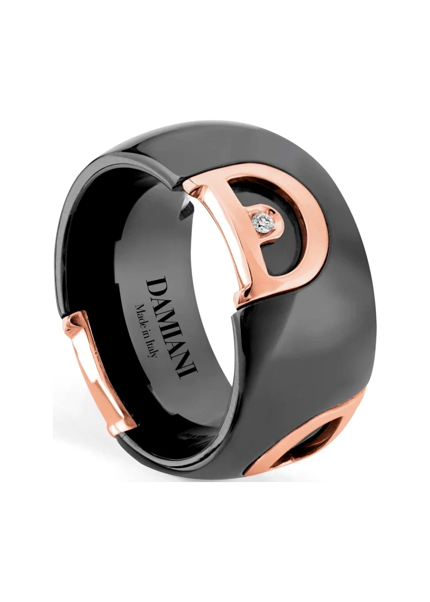Кольцо Damiani D.Icon 20085097 розовое золото 19р вес 2.4гр купить,NaN