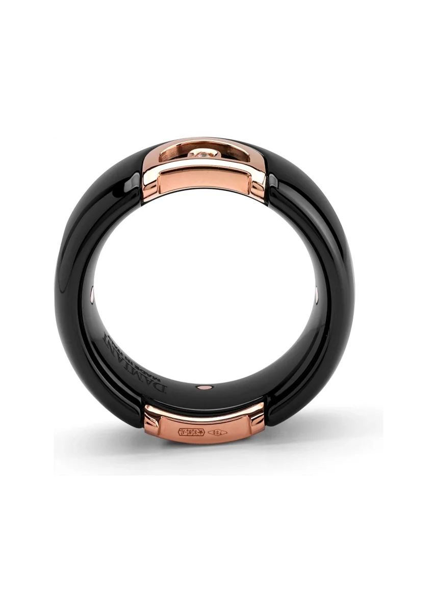 Кольцо Damiani D.Icon 20085097 розовое золото 19р вес 2.4гр купить,NaN