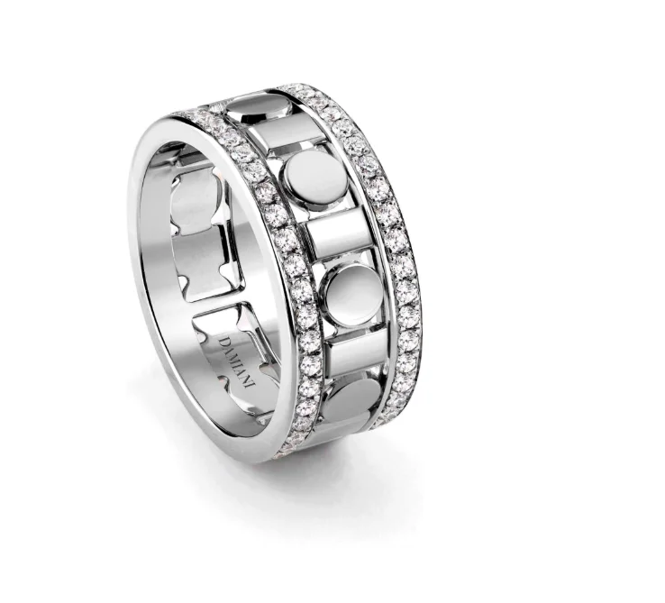 Кольцо Damiani Belle Epoque Reel 20093953 белое золото 16.2р вес 8.8гр купить,4010000
