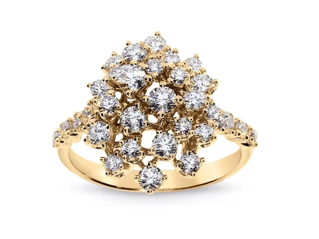 Кольцо Damiani Mimosa 20110811 желтое золото 16.8р вес 4.15гр купить,3220000