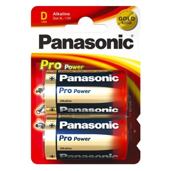 Батарейки Panasonic Pro Power D/2B 1.5Vx2 купить,NaN
