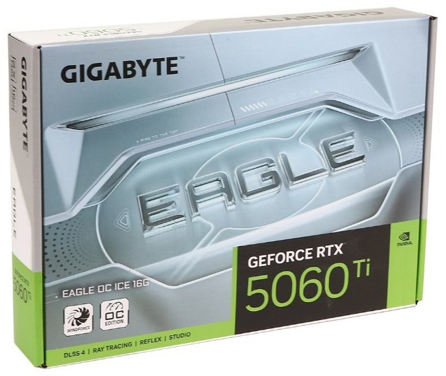 Видеокарта GIGABYTE RTX 5060 Ti Eagle OC Ice (GV-N506TEAGLEOC ICE-16GD) 16 Гб купить,0