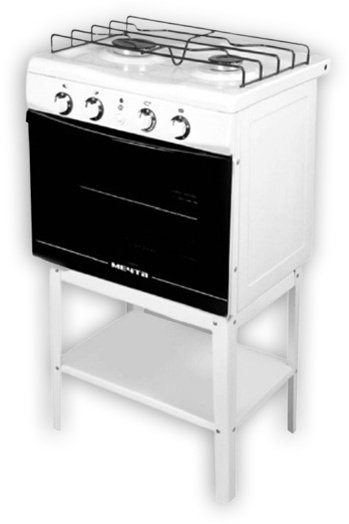 Кухонная плита Мечта 221-01 ГЭ белый - ForteMarket Кухонная плита Мечта 221-01 ГЭ белый купить,0