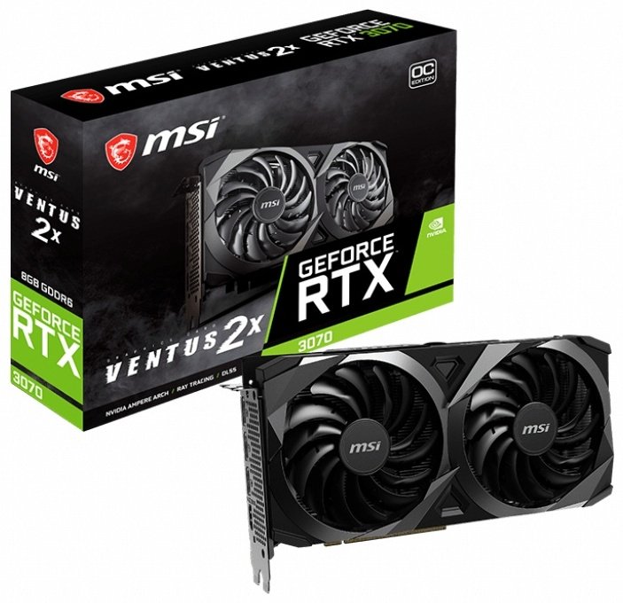 Видеокарта MSI RTX 3070 VENTUS 2X 8G OC LHR 8 ГБ купить,0