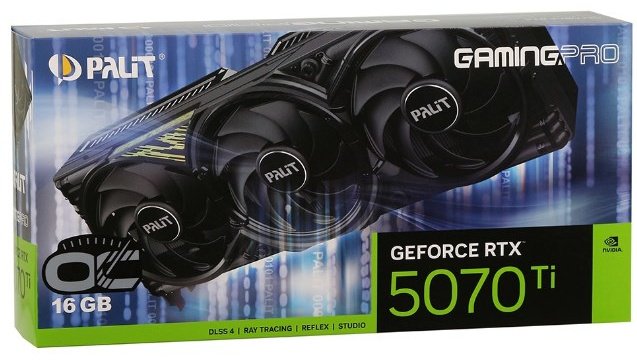 Видеокарта Palit RTX 5070 Ti GamingPro OC NE7507TS19T2-GB2031A 16 Гб - ForteMarket Видеокарта Palit RTX 5070 Ti GamingPro OC NE7507TS19T2-GB2031A 16 Гб купить,0